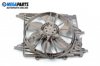 Radiator fan for Renault Clio II 1.4, 75 hp, sedan, 2003