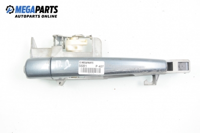 Mâner exterior for Peugeot 407 2.0 HDi, 136 hp, sedan, 2005, position: dreaptă - fața