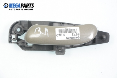Innerer griff für Fiat Stilo 1.6 16V, 103 hp, hecktür, 5 türen, 2003, position: links, rückseite