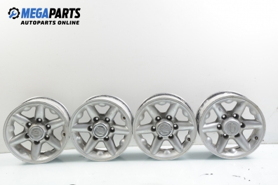 Alufelgen für Nissan Terrano II (R20) (1993-2006) 15 inches, breite 7 (Preis pro set angegeben)