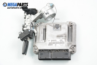 ECU incl. ignition key and immobilizer for Chevrolet Cruze 2.0 CDI, 125 hp, sedan, 2010 № Bosch 0 281 015 445