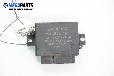 Parking sensor control module for Mercedes-Benz B-Class W245 1.8 CDI, 109 hp, hatchback, 5 doors, 2007 № Mercedes 169 545 5332