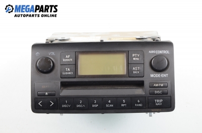 CD player for Toyota Corolla (E120; E130) 1.8 VVT-i TS, 192 hp, hatchback, 3 doors, 2002 № Toyota 86120-02260