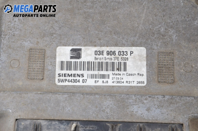 ECU for Seat Ibiza III Hatchback (02.2002 - 11.2009) 1.2, 64 hp, № 03E 906 033 P
