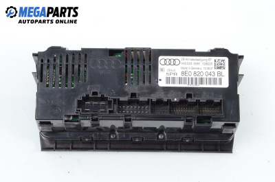Bedienteil climatronic for Audi A4 Sedan B7 (11.2004 - 06.2008), № 8E0 820 043
