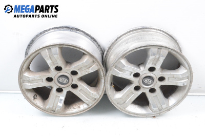 Alloy wheels for Kia Sorento I SUV (08.2002 - 12.2009) 16 inches, width 7 (The price is for two pieces)
