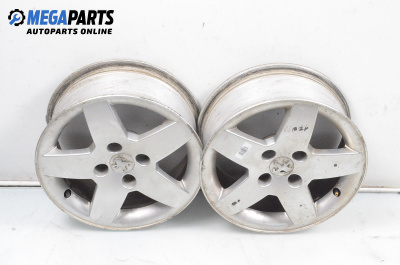Alloy wheels for Peugeot 207 Hatchback (02.2006 - 12.2015) 15 inches, width 6 (The price is for two pieces)