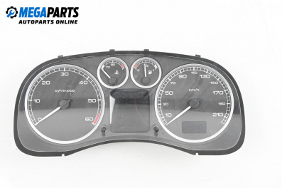 Instrument cluster for Peugeot 307 Station Wagon (03.2002 - 12.2009) 2.0 HDI 110, 107 hp, № P9636708880 E