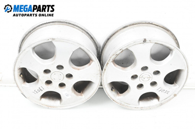 Alloy wheels for Opel Astra G Estate (02.1998 - 12.2009) 15 inches, width 6 (The price is for two pieces)