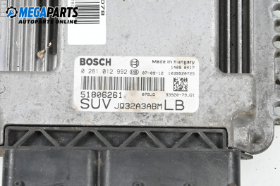 ECU for Fiat Sedici mini SUV (06.2006 - 10.2014) 1.9 D Multijet 4x4, 120 hp, № Bosch 0 281 012 992