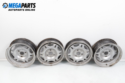 Steel wheels for Smart City-Coupe 450 (07.1998 - 01.2004) 15 inches, width 4/5.5 (The price is for the set)