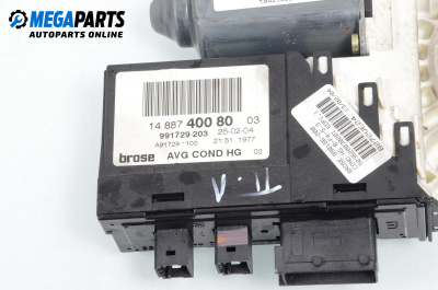 Motor macara geam for Citroen C8 Minivan (10.2002 - 06.2014), 5 uși, monovolum, position: stânga - fața, № 991729-203
