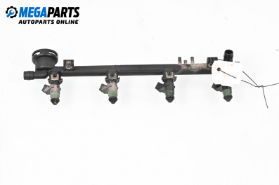 Fuel rail with injectors for Renault Laguna II Hatchback (03.2001 - 12.2007) 1.8 16V (BG04, BG0B, BG0C, BG0V), 117 hp