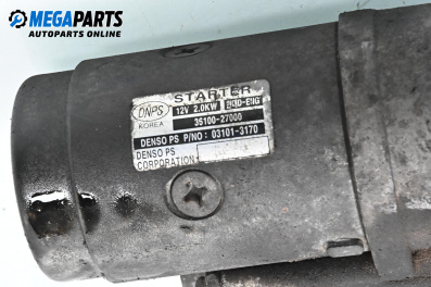 Anlasser for Kia Carens II Minivan (07.2002 - 05.2006) 2.0 CRDi, 113 hp, № 35100-27000