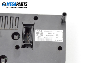 Bedienteil climatronic for Peugeot 206 CC Cabrio (09.2000 - 12.2008), № 96 430 550 ХТ