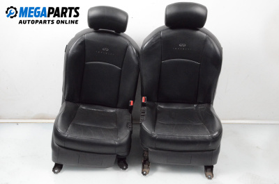 Leather seats with electric adjustment and heating for Infiniti FX SUV (01.2003 - 12.2008), 5 doors