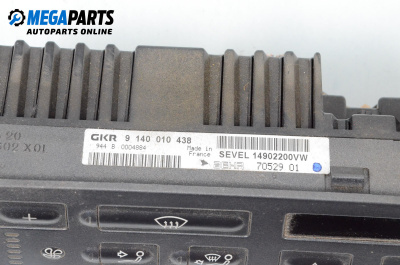 Bedienteil climatronic for Citroen Evasion Minivan (06.1994 - 07.2002), № 9 140 010 438