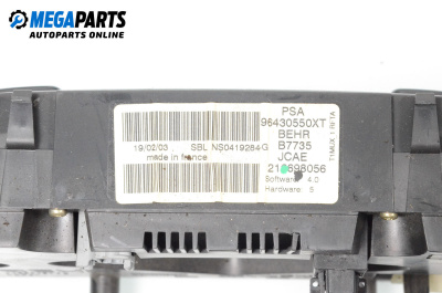 Bedienteil climatronic for Peugeot 206 CC Cabrio (09.2000 - 12.2008), № 96430550