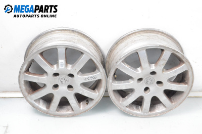 Alloy wheels for Peugeot 206 CC Cabrio (09.2000 - 12.2008) 16 inches, width 6.5 (The price is for two pieces)