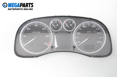 Instrument cluster for Peugeot 307 Station Wagon (03.2002 - 12.2009) 2.0 HDI 110, 107 hp, № P9636708880
