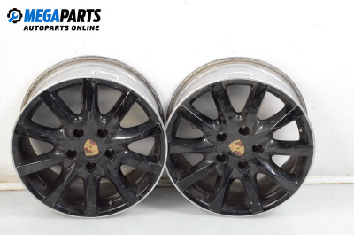 Alloy wheels for Porsche Cayenne SUV II (06.2010 - 05.2017) 18 inches, width 8, ET 53 (The price is for two pieces)