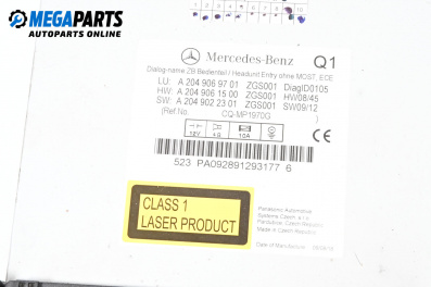 CD spieler for Mercedes-Benz C-Class Sedan (W204) (01.2007 - 01.2014)