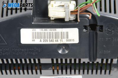 Bloc instrumente de bord for Mercedes-Benz CLK-Class Cabrio (A209) (02.2003 - 03.2010) CLK 240 (209.461), 170 hp, № А 209 540 44 11
