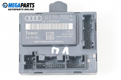 Door module for Audi A6 Sedan C6 (05.2004 - 03.2011), № 4F0 959 792 В