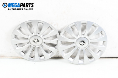 Hubcaps for Skoda Fabia III Hatchback (08.2014 - ...) 15 inches, hatchback (The price is for two pieces)