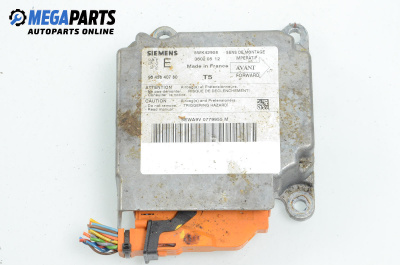 Steuermodul airbag for Peugeot 307 Hatchback (08.2000 - 12.2012), № 96 458 407 80 / 5WK42908