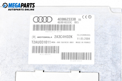 Mobile phone module for Audi A8 Sedan 4E (10.2002 - 07.2010), № 4E0 862 333 B