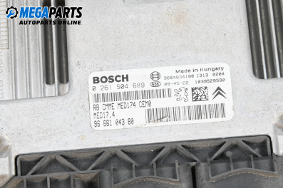 ECU for Peugeot 308 CC Cabrio (02.2009 - 12.2015) 1.6 16V, 150 hp, № 9666104380