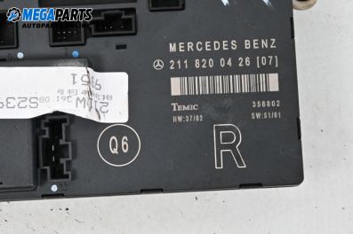 Door module for Mercedes-Benz E-Class Sedan (W211) (03.2002 - 03.2009), № 211 820 04 26