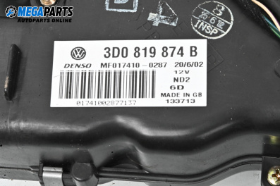 Luftleitung heizung for Volkswagen Phaeton Sedan (04.2002 - 03.2016) 3.2 V6, 241 hp, № 3D0819874B