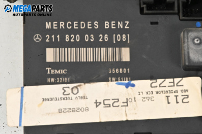 Door module for Mercedes-Benz E-Class Sedan (W211) (03.2002 - 03.2009), № 2118200326