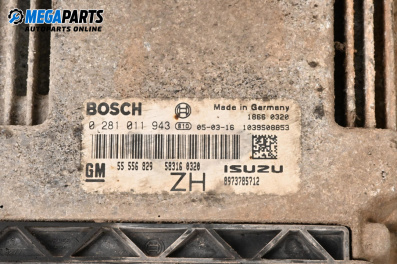 ECU for Opel Astra H Estate (08.2004 - 05.2014) 1.7 CDTI, 101 hp, № 0281011943