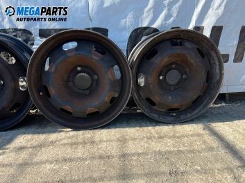 Jante din oțel for Citroen C3 Pluriel (05.2003 - 03.2010) 15 inches, width 6 (Prețul este pentru un set)