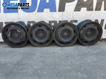Steel wheels for Peugeot 206 CC Cabrio (09.2000 - 12.2008) 15 inches, width 6 (The price is for the set)