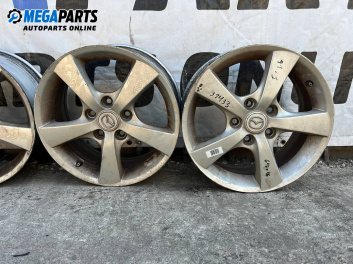 Alloy wheels for Mazda 3 Hatchback I (10.2003 - 12.2009) 16 inches, width 6.5 (The price is for the set)