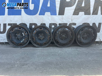 Steel wheels for Skoda Fabia I Combi (04.2000 - 12.2007) 14 inches, width 5, ET 35 (The price is for the set)