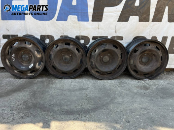 Steel wheels for Peugeot 307 Hatchback (08.2000 - 12.2012) 15 inches, width 6 (The price is for the set)