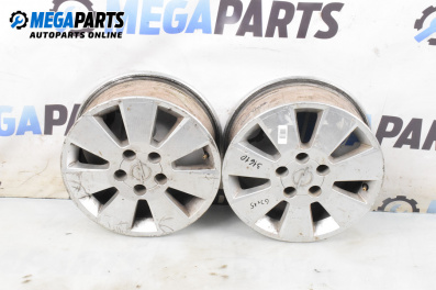 Alloy wheels for Opel Meriva A Minivan (05.2003 - 05.2010) 15 inches, width 6 (The price is for two pieces)