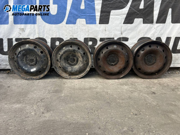 Steel wheels for Renault Megane Scenic (10.1996 - 12.2001) 15 inches, width 6 (The price is for the set)