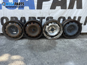 Jante din oțel for Peugeot 206 Hatchback (08.1998 - 12.2012) 14 inches, width 5.5 (Prețul este pentru un set)