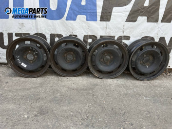 Jante din oțel for Peugeot 207 Hatchback (02.2006 - 12.2015) 15 inches, width 6 (Prețul este pentru un set)