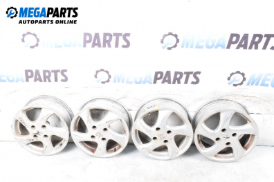 Alloy wheels for Peugeot 206 CC Cabrio (09.2000 - 12.2008) 15 inches, width 6 (The price is for the set)