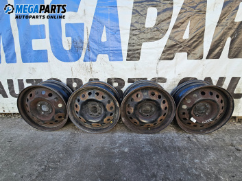 Jante din oțel for Nissan Micra III Hatchback (01.2003 - 06.2010) 15 inches, width 5.5 (Prețul este pentru un set)