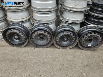 Jante din oțel for Fiat Punto Grande Punto (06.2005 - 07.2012) 15 inches, width 6 (Prețul este pentru un set)