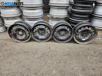 Jante din oțel for Peugeot 206 Hatchback (08.1998 - 12.2012) 14 inches, width 5.5 (Prețul este pentru un set)