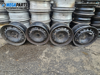 Jante din oțel for Renault Megane II Hatchback (07.2001 - 10.2012) 15 inches, width 6.5 (Prețul este pentru un set)